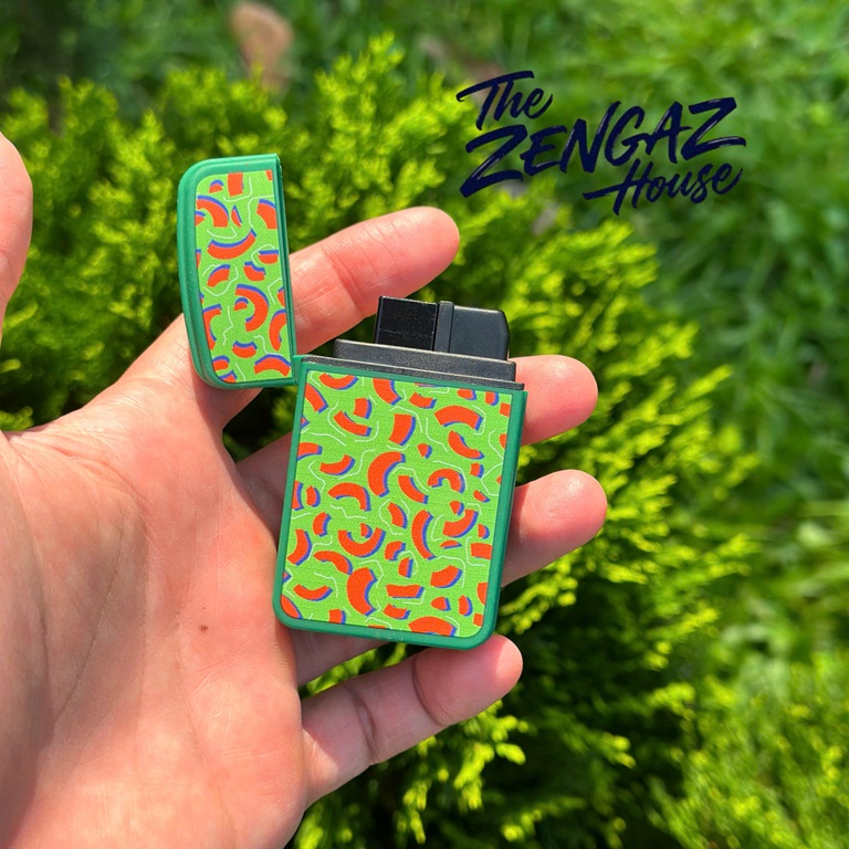 Bật Lửa Khò ZENGAZ Royal Jet ZL12 – Green Leopard