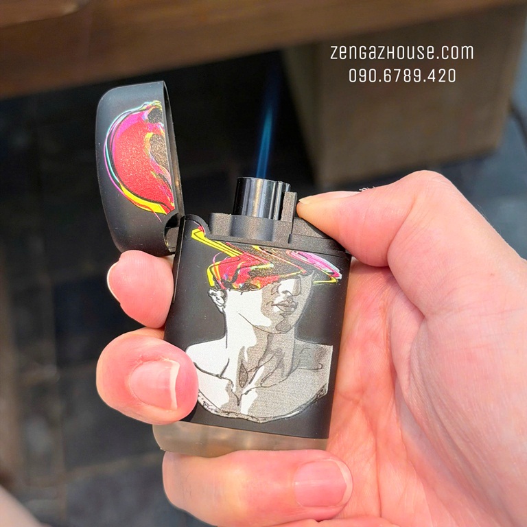 Bật Lửa Khò ZENGAZ Mega Jet ZL3 – Neon Mushroom Muse