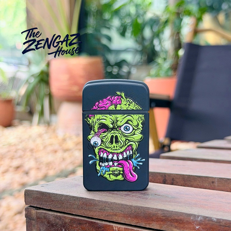 Bật Lửa Khò ZENGAZ Royal Jet ZL12 – Zombie Skull