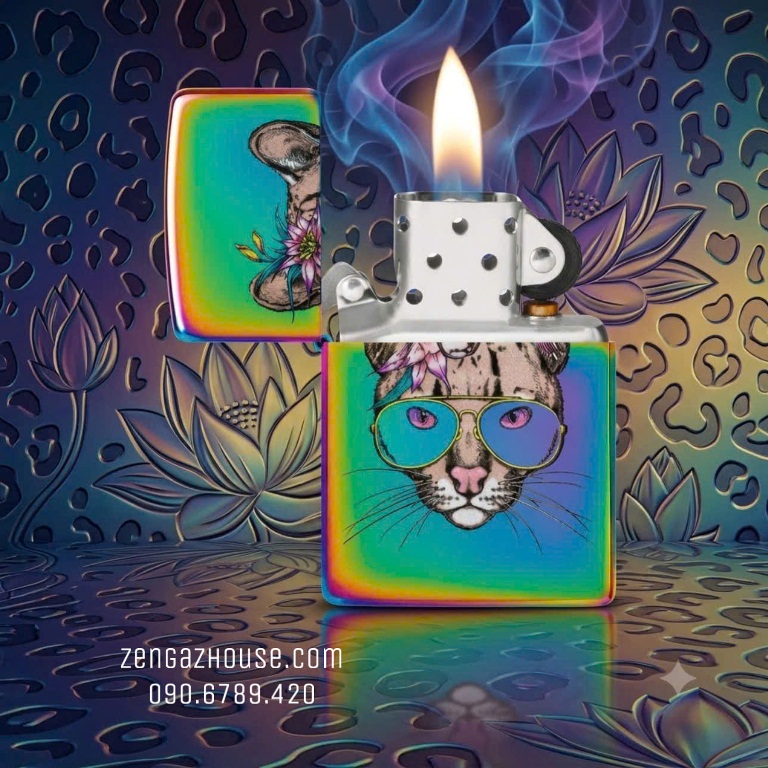 Bật Lửa ZIPPO USA – Leopard Holographic Series
