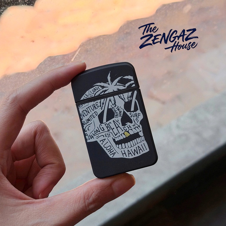 Bật Lửa Khò ZENGAZ Royal Jet ZL12 – Aloha Skull