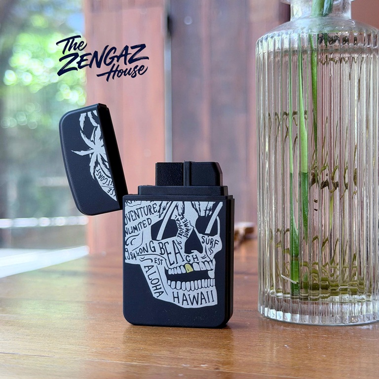 Bật Lửa Khò ZENGAZ Royal Jet ZL12 – Aloha Skull