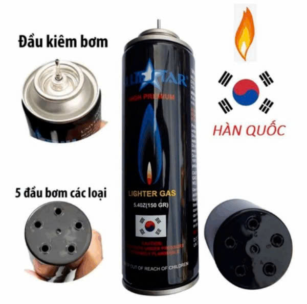Gas Butan BLUE STAR 270ML – Hàn Quốc
